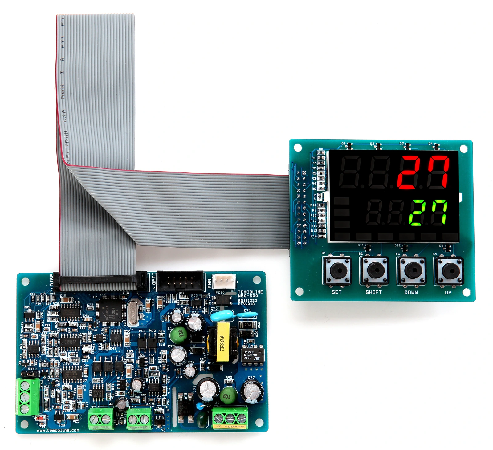 N50 control board with separate display board